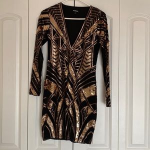 Express sequin dress